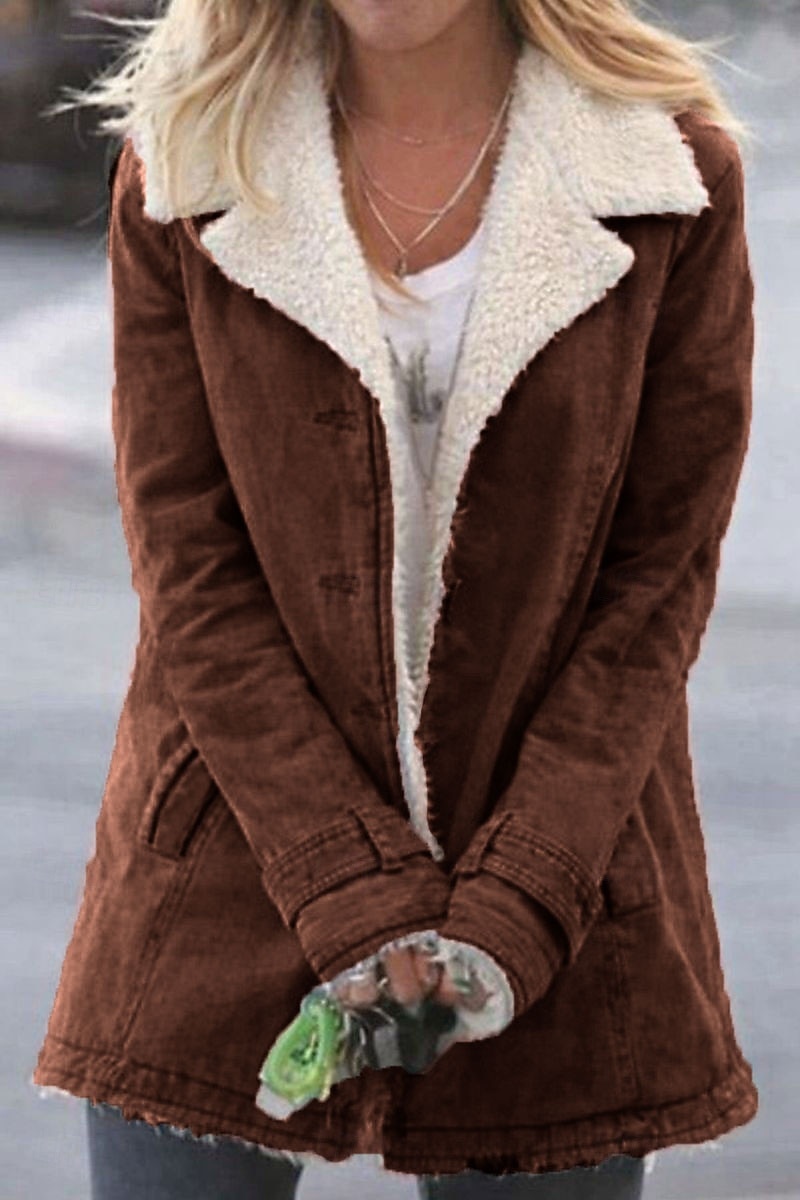 Per donna Cappotto Teddy Giacca Casual Confortevole Traspirante Tasca Bottoni Casual Semplice Vacanza Streetwear Casuale Abbigliamento quotidiano Monopetto Regolare Collo ripiegato Vestibilit del 2026 a $37.99 –P5