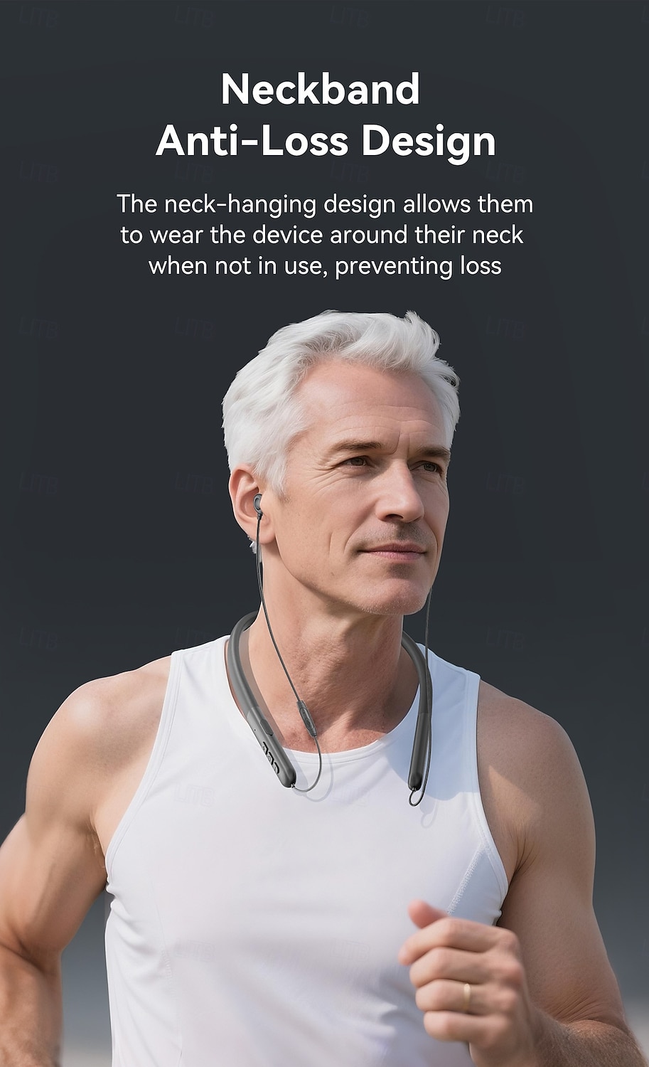 Rechargeable Neckband Hearing Aid Suitable For Seniors And Adults - Hearing Aid Amplifier 80-hour Operating Time Anti-loss Design Clear Audio 2026 - $65.99 –P2