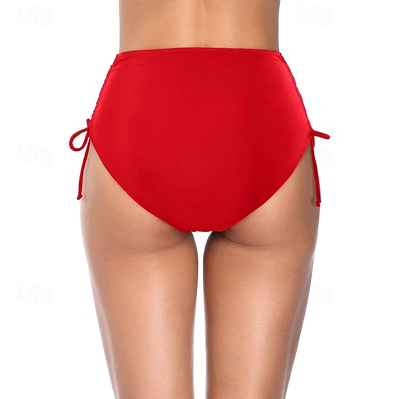 Γυναικεία Μαγιό 2 κομμάτι Προκλητικό Μαγιό Κορδόνι Διακοπές Ρούχα παραλίας Συμπαγές Χρώμα Αμάνικο Μαγιό 2026 - $11.49 –P20