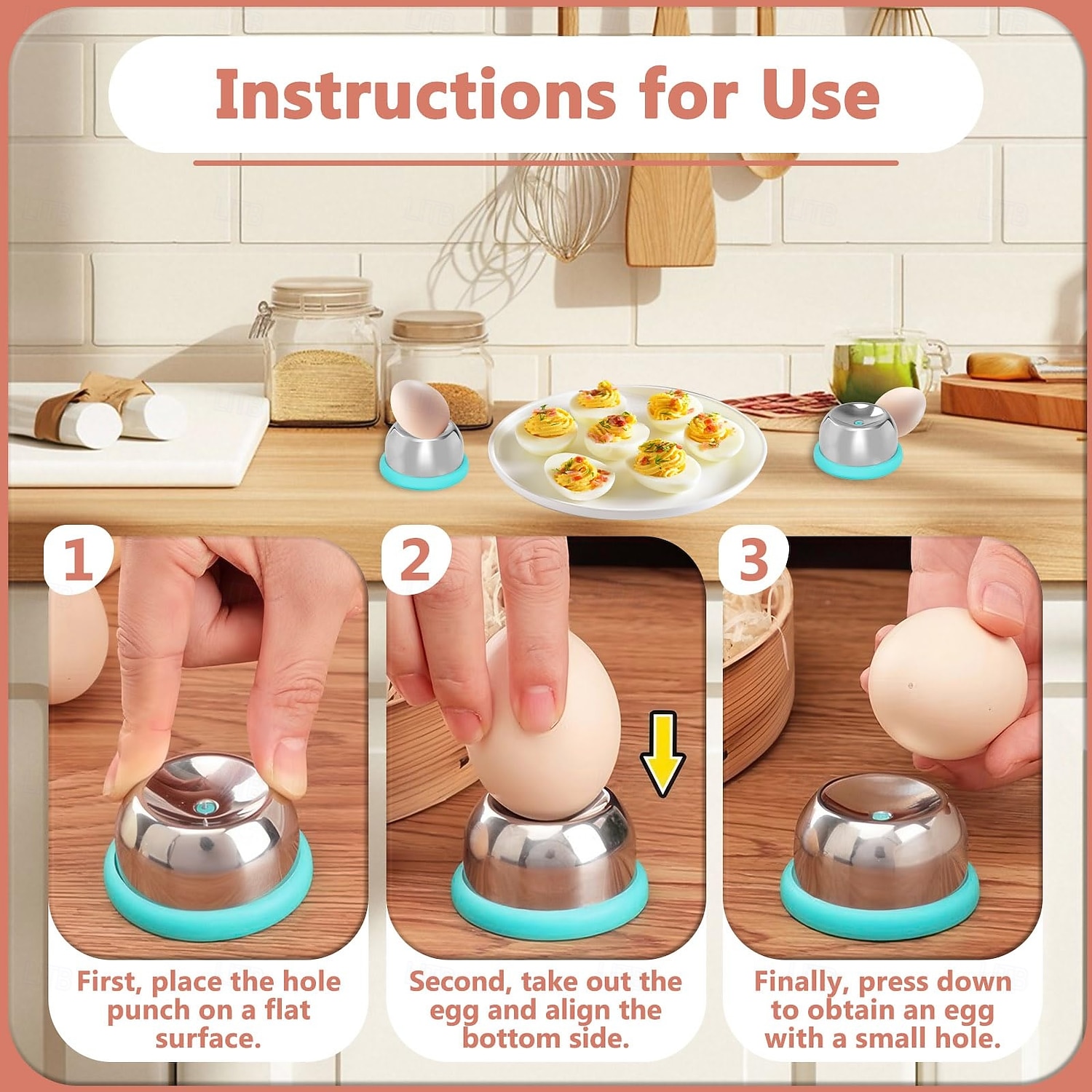 2pcs Endurance Egg Piercer Egg Piercer Hole Seperater Stainless Steel Needle Egg Egg punch Kitchen tools 2026 - $13.99 –P3