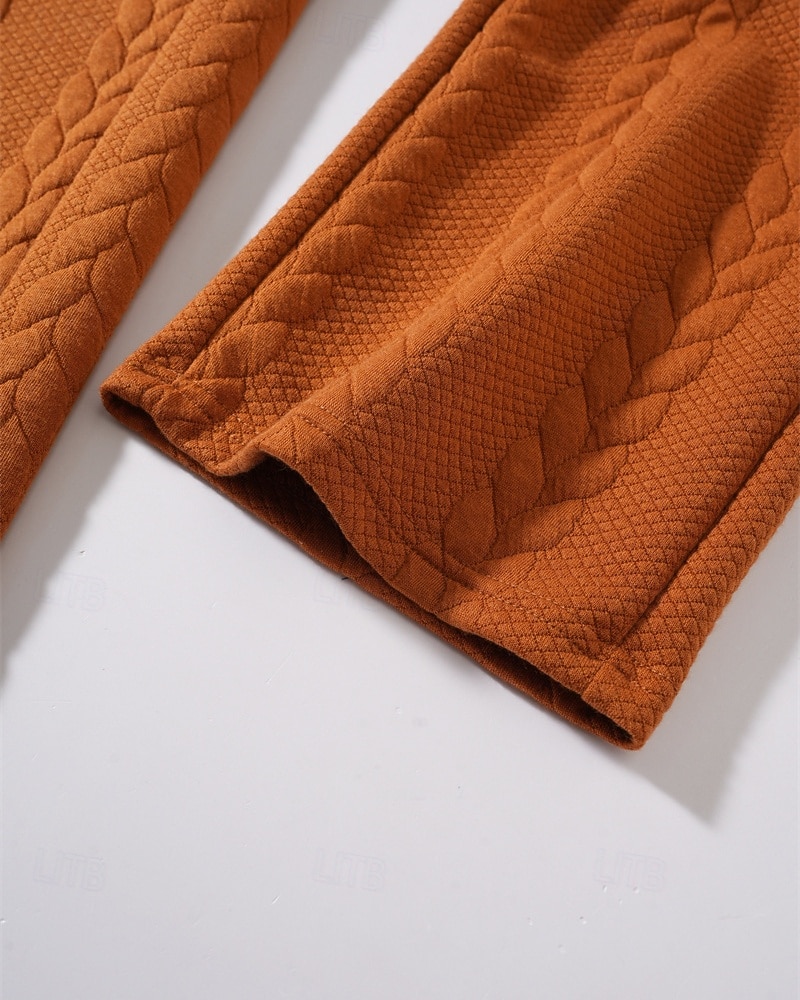 Voor heren Joggingbroeken Broek Joggingbroek met rechte pijpen Jacquard Trekkoord Zak Effen Comfort Zacht Casual Dagelijks Buiten Vakantie Modieus Zwart Oranje Micro-elastisch 2026 - $24.99 –P4