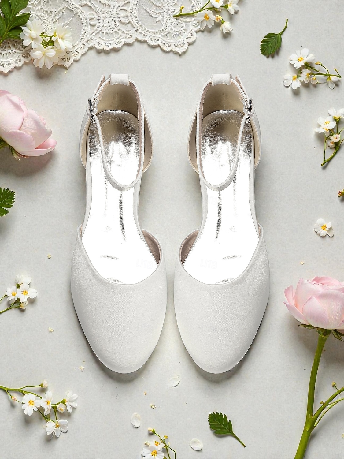 décolleté da donna con tacco basso e cinturino alla caviglia in raso bordeaux - eleganti scarpe da sera minimaliste per la mamma della sposa, matrimonio chic in città &eventi formali del 2026 a $59.99 –P3