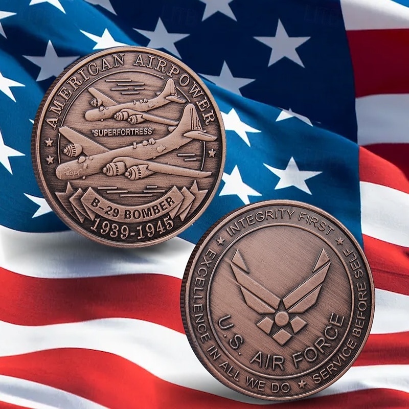 Moneda Conmemorativa de la Fuerza Aérea de EE. UU. – Moneda de Desafío del 250 Aniversario Coleccionable Militar del Águila Americana Souvenir de Metal de Doble Cara para Veteranos Regalo Patriótico 2026 - $15.99 –P1