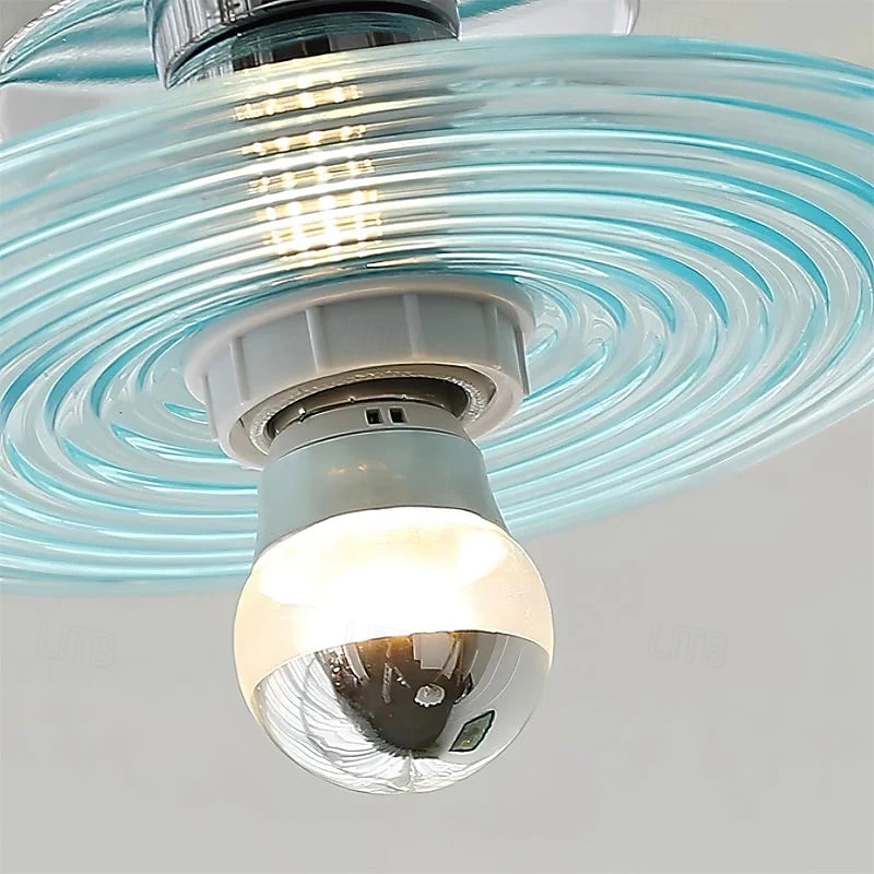 Lampă de perete rotundă din sticlă cu 1 bec, model modern Art Deco, pentru dormitor 2026 - $149.99 –P13