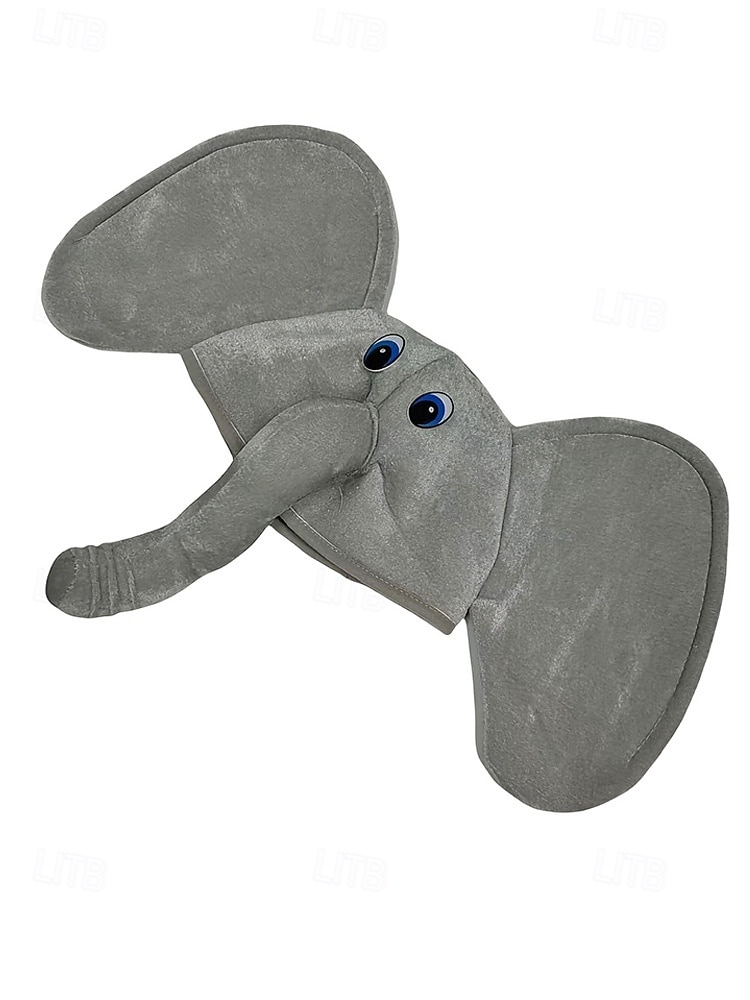 Unisex Polyester Elephant Mardi Gras Hat, Fun and Soft, Perfect for Carnival & Masquerade Balls, Cute Animal-Themed Accessory 2026 - $18.99 –P8