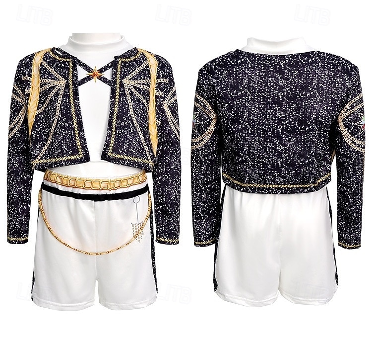 Kpop-inspiriert Von koreanischen Idolen inspiriert Popstar Kostüm Festkleidung Virtuelles Idol for Mädchen Kinder Halloween Karneval Leistung Comic-Konzert Anime Expo 2026 - $27.99 –P2