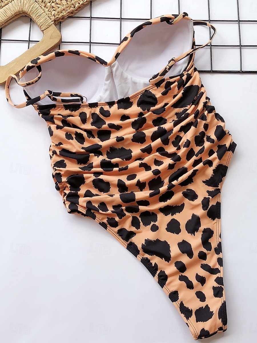 Kostium kąpielowy damski jednoczęściowy modelujący seksowny wycięty monokini z drucikiem kontrola brzucha wysoki stan zgrabny bez pleców wakacyjne wdzianko plażowe jednolity kolor dekolt w serek bez 2026 - $25.99 –P9