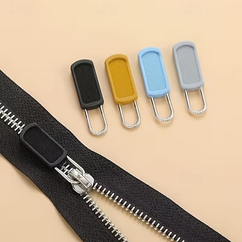 50 יחידות משיכת רוכסן תחליפית, ראשי רוכסן חדשים הניתנים להסרה ללא כלים, משיכות רוכסן מגומי לתרמילים, מעילים, נעליים ומזוודות, עיצוב פשוט ועמיד 2026 - $15.99 –P1