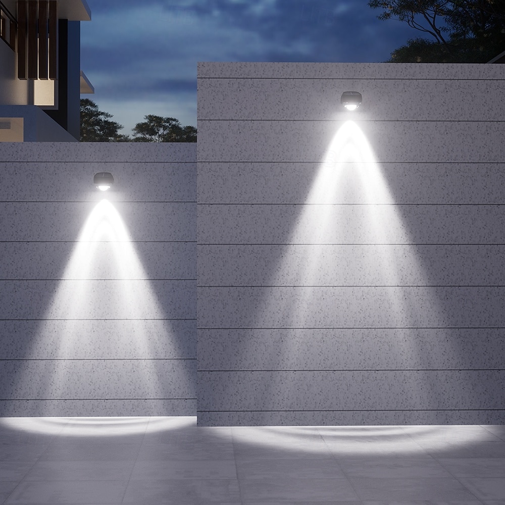 2/4 Stück Solar-Außenwandleuchten, helle, wasserdichte Leuchten für Terrasse, Hof, Straße, Veranda, Zaun, Garage, Garten – perfekte Dekoration 2026 - $28.99 –P5