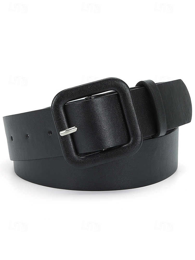 Cinto feminino em couro sintético, diversas cores, ajuste regulável, perfeito para o Dia de São Patrício e para o dia a dia, acessório estiloso e versátil. de 2026 por $9.99 –P12