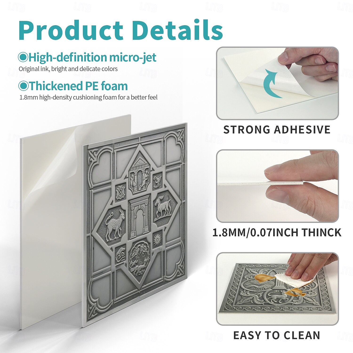 12 db 15 cm-es csempematrica, öntapadós, levehető marokkói talavera csempe, vízálló konyhabútor, lépcsőház, lakberendezés 2026 - $35.99 –P5