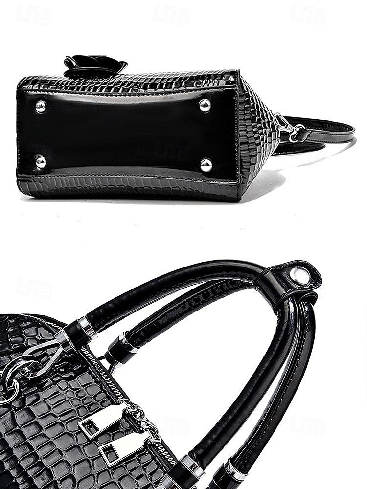 Женская сумка из искусственной кожи с рисунком крокодила, несколько цветов и вариантов ношения, модная и универсальная для повседневного использования. 2026 - $34.99 –P12