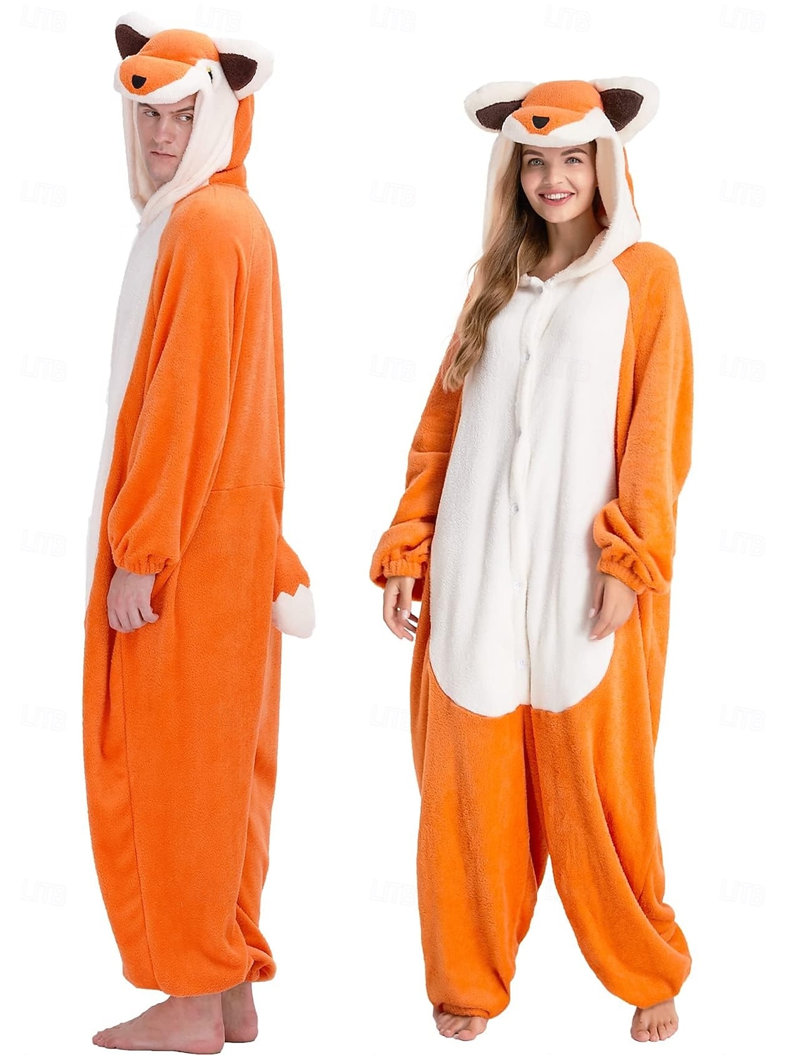 Pijamale Kigurumi Costum de grup Costumul Onesie Animal vulpe rosie Cald Confortabil Capișon Lână  Adulți Bărbați Pentru femei Unisex Halloween Carnaval Petrecere Performanță homewear Îmbrăcați-vă 2026 - $41.99 –P1