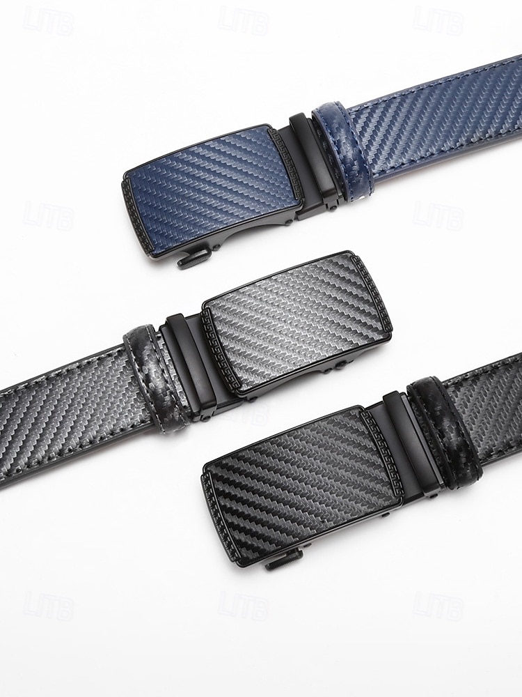 Мужской ремень из искусственной кожи с рисунком под карбон, регулируемый, в нескольких цветовых вариантах, идеально подходит для свадеб и в качестве подарка. 2026 - $14.99 –P6