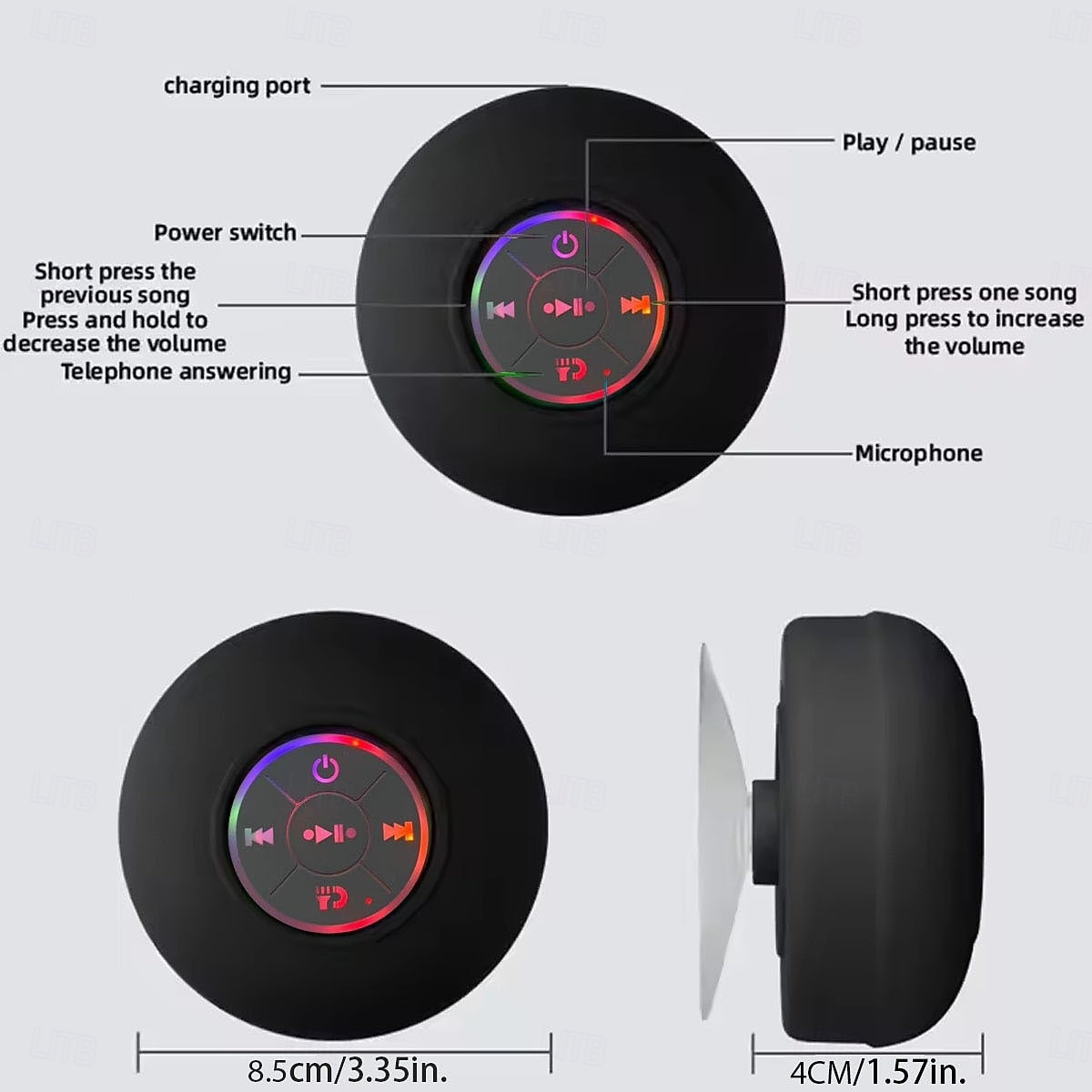 دائري ضد الماء الحديث USB 1PC 2026 - $17.99 –P2