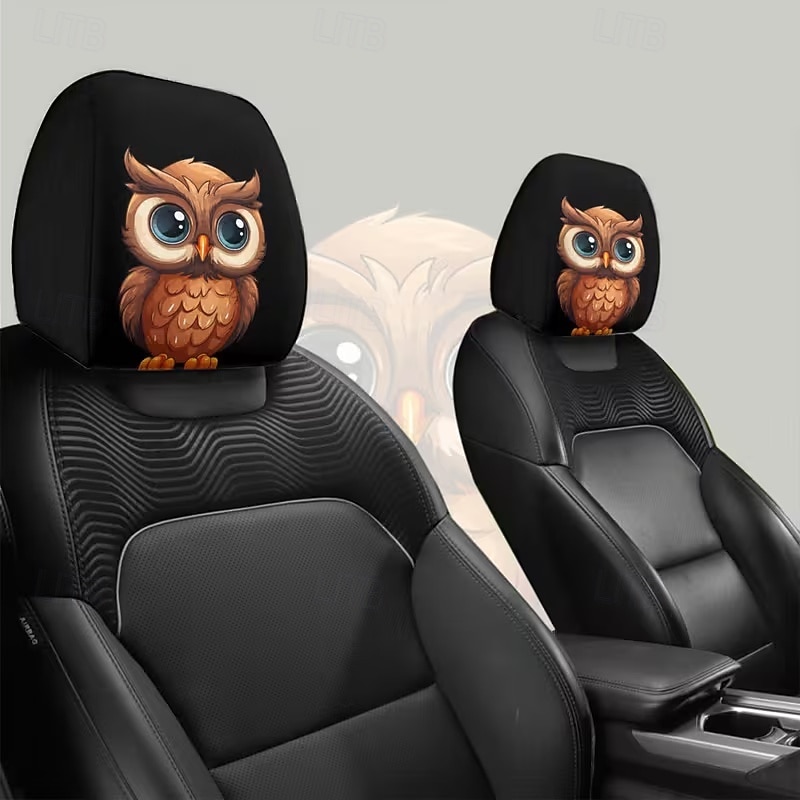 2 יחידות כיסויי משענות ראש לרכב עם הדפסה מצוירת של חיות חמודות, ללא מילוי, אביזרי פנים לרכב, כיסויי משענות ראש אוניברסליים לרכב, קישוטי פנים לרכב, מתאים לשימוש בכל מזג אוויר ללא מילוי 2026 - $8.99 –P15