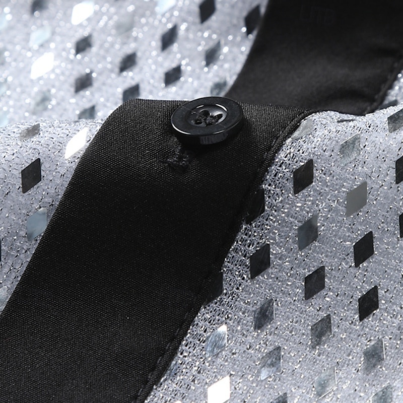 Ανδρικά Πουκάμισο Καλοκαιρινό πουκάμισο Casual πουκάμισο Πουκάμισο παραλίας Πουκάμισο με κουμπιά Λευκό Ανθισμένο Ροζ Ρουμπίνι Μακρυμάνικο Συνδυασμός Χρωμάτων Πέτο Καθημερινά Διακοπές Πούλιες Ρούχα 2026 - $27.99 –P11