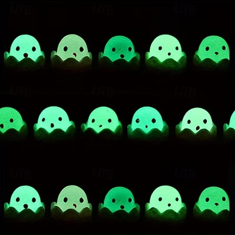 100 Stück leuchtende Osterkükenfiguren, Mini-Kükenstatuen zum Befüllen von Ostereiern, für Feengärten, Puppenhausdekoration, Bastelarbeiten, Frühlings- und Weihnachtsdekorationen 2026 - $23.99 –P6