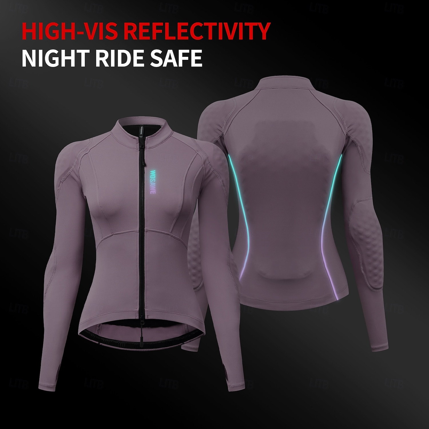 WOSAWE Spring/Summer Women's Motorcycle Top Yoga Running Sportswear High Elasticity Skin friendly Jacket Detachable CE Soft Protective Gear MD292/ME322 2026 - $119.99 –P19