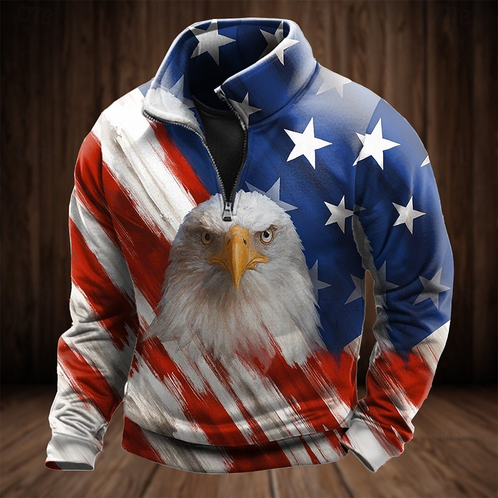 4 luglio 2026 250° Memorial Day Felpa con cappuccio da uomo Designer Bandiera degli Stati Uniti Casual Sportivi Street del 2026 a $33.99 –P1