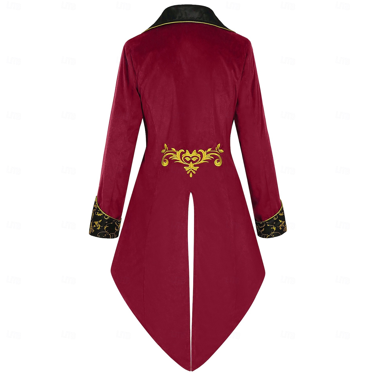 Vintage Punk  Gothic 18e Eeuw Jas Cosplay Kostuum Tuxedo Vampier Heerschap Geborduurd Volwassenen Mannen Ebenezer Scrooge Elf Steampunk Halloween Carnaval Maskerbal Performance Ren Fair Kerst 2026 - $68.99 –P3