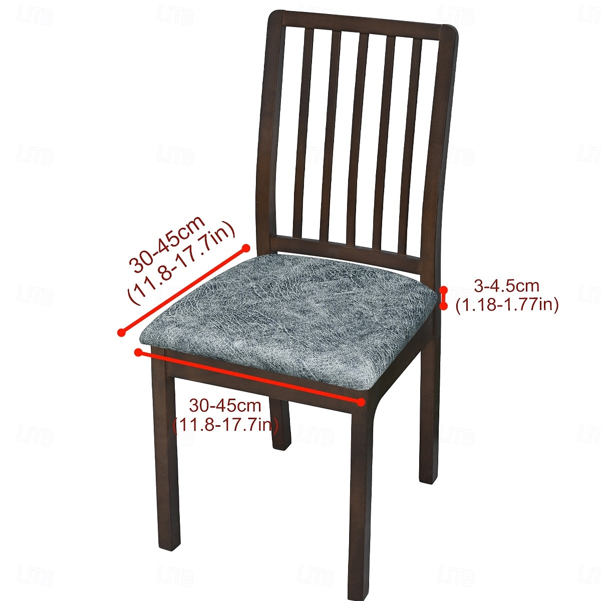 Elastische, wasserdichte Stuhlhussen (1/4/6er-Pack), staubdicht und kratzfest, universeller Stuhlschutz, strapazierfähiger und stilvoller Sitzbezug für Esszimmerstühle und Hocker. 2026 - $8.49 –P2