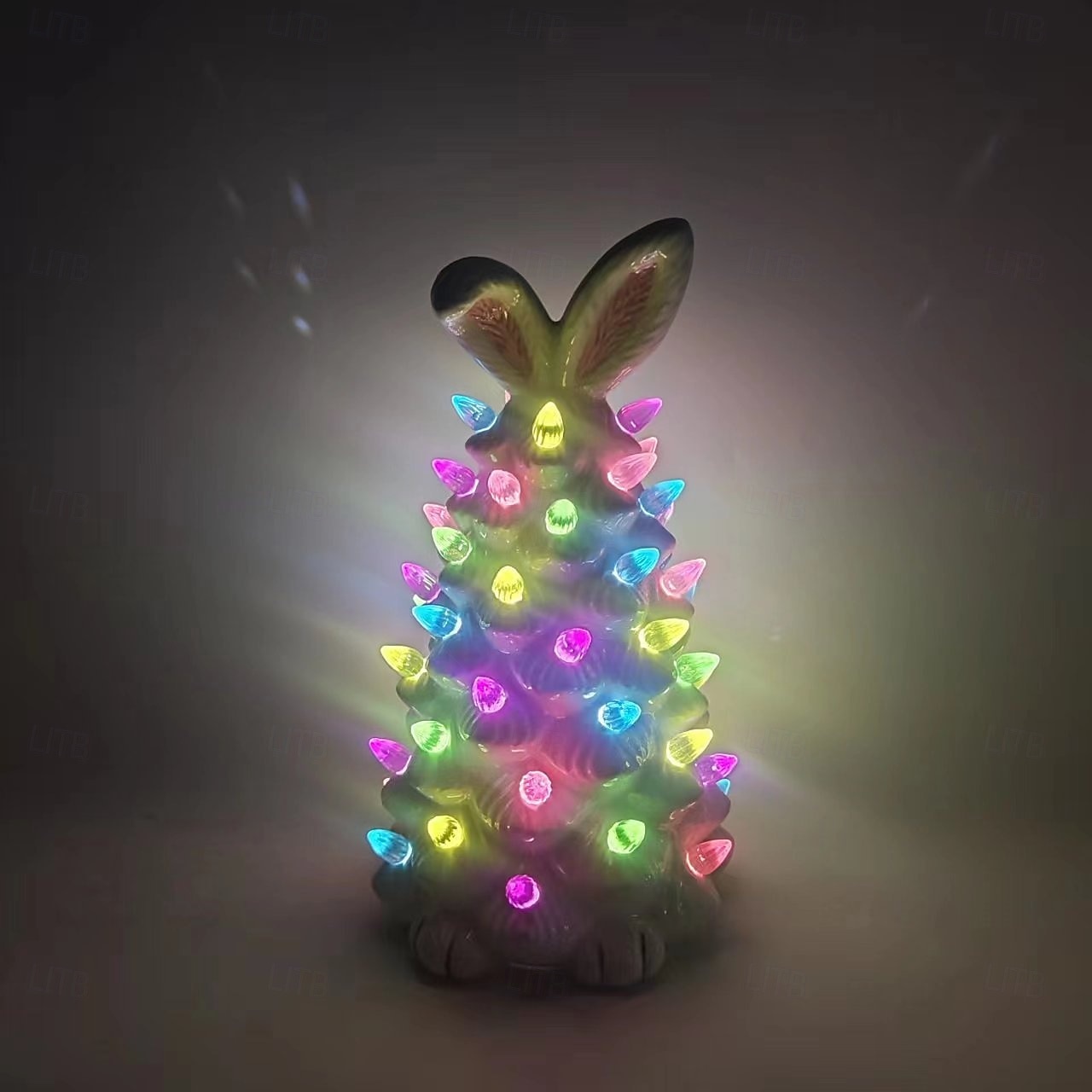 Easter Ceramic Rabbit Tree Lights AAA Battery Indoor/Outdoor Bedroom Bedhead Party Living Room Dining Room Desktop Decoration Light 24.5 * 14CM 2026 - $27.99 –P5