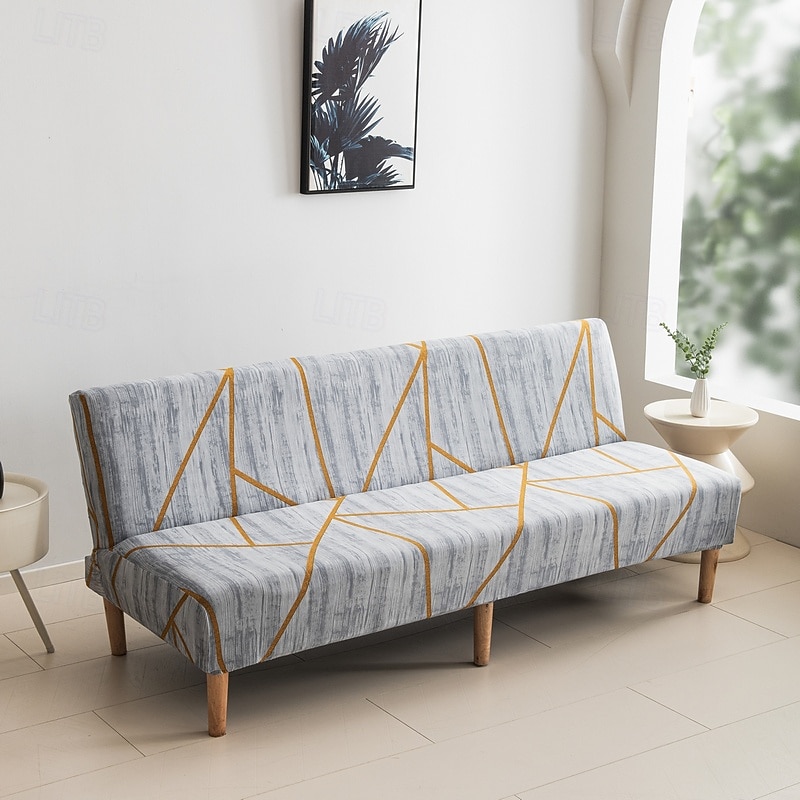 Housse de canapé-lit extensible en tissu imprimé, disponible en 3 tailles différentes, housse de canapé sans accoudoirs, housse de banc élastique, protection décorative pour le Nouvel An, décoration de 2026 ? $28.99 –P9