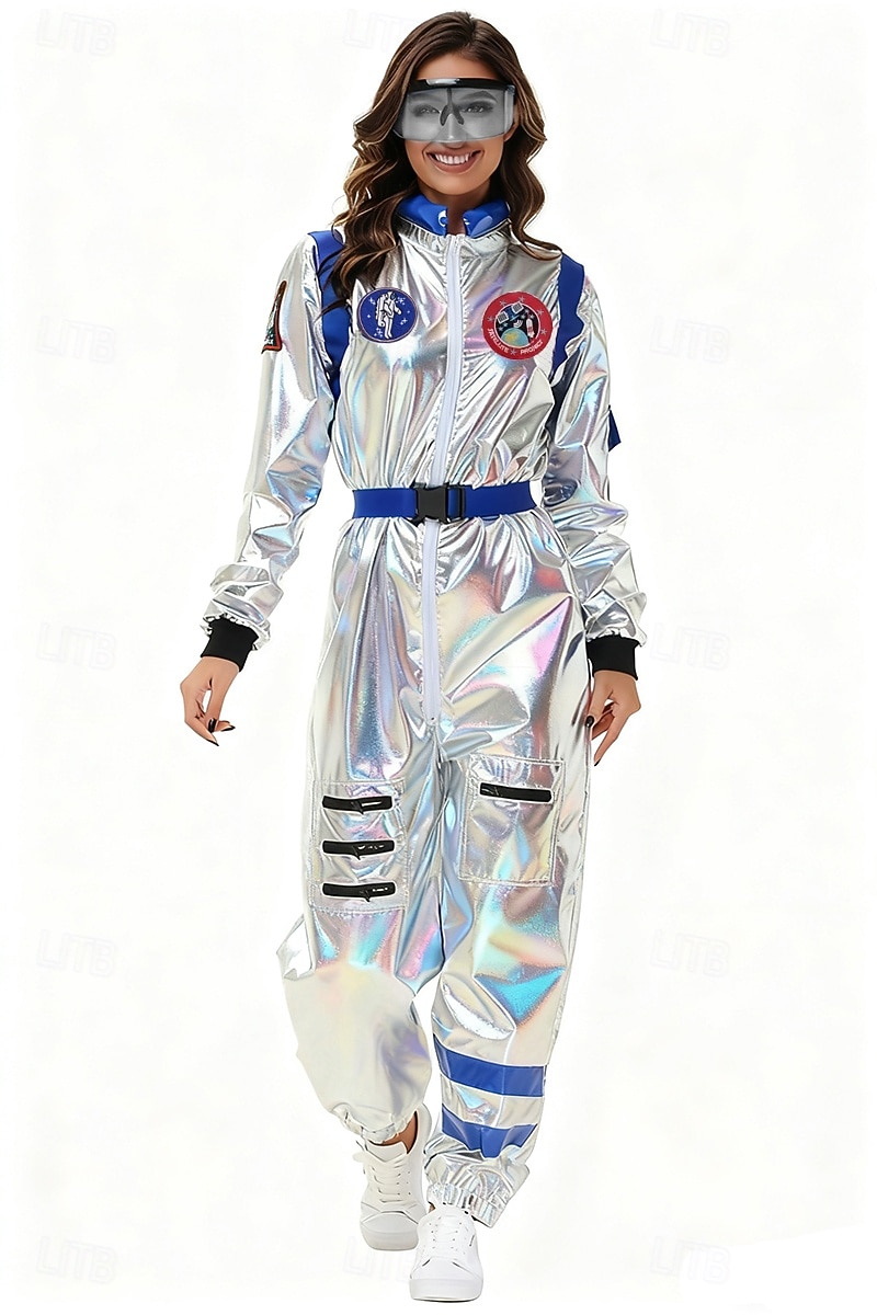 2026年 夫婦 ファンシーコスチューム ジャンプスーツ ワンジー 宇宙飛行士 コスプレ 子供用 成人 男女兼用(儿童不要选这个) ハロウィーン カーニバル パーティー 性能 学校行事のドレスアップ ドレスアップ  コレクション – $57.99 –P5
