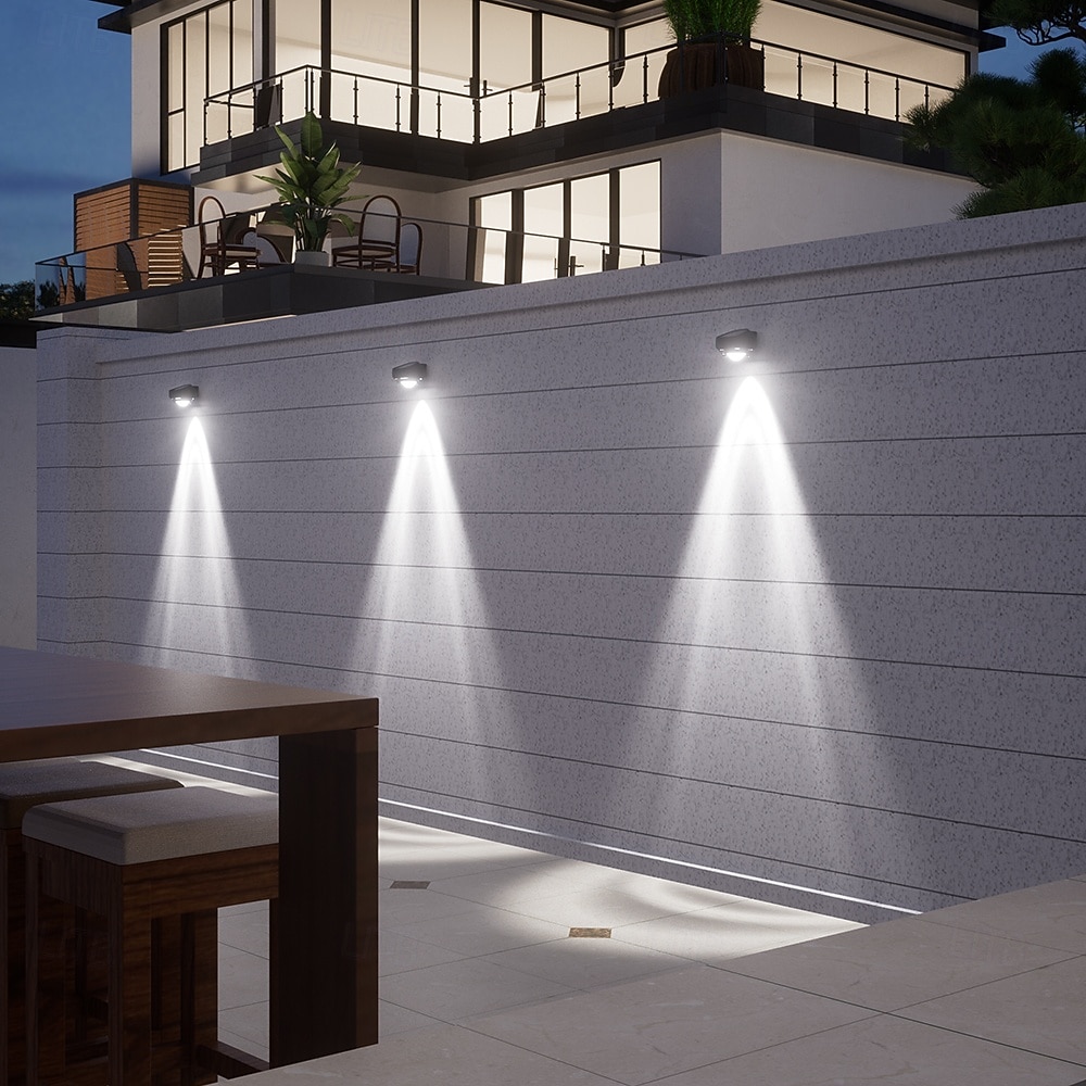 2/4 Stück Solar-Außenwandleuchten, helle, wasserdichte Leuchten für Terrasse, Hof, Straße, Veranda, Zaun, Garage, Garten – perfekte Dekoration 2026 - $28.99 –P6
