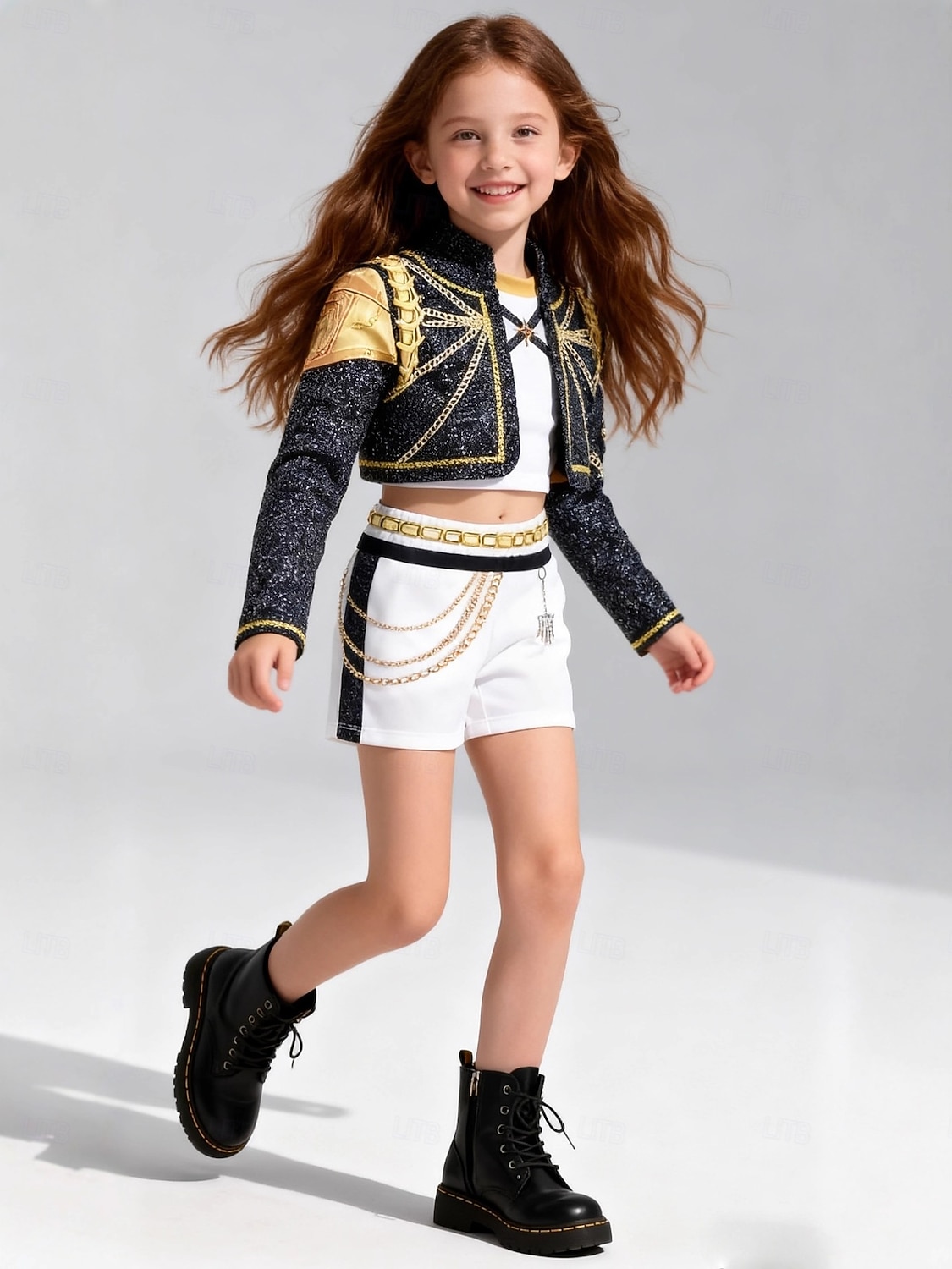 Inspirat de idolul coreean Starul pop Ținute Film Modă Costum Cosplay Idol virtual for Fete Copii Halloween Carnaval Petrecere Școală 2026 - $31.99 –P1
