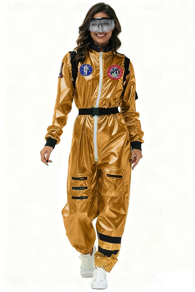 Paare Ausgefallene Kostüme Overall Onesies Astronaut Cosplay Kinder Erwachsene Unisex Halloween Karneval Buchwoche Party Leistung Verkleidung für Schulveranstaltungen Einfache Halloween-Kostüme 2026 - $51.99 –P2