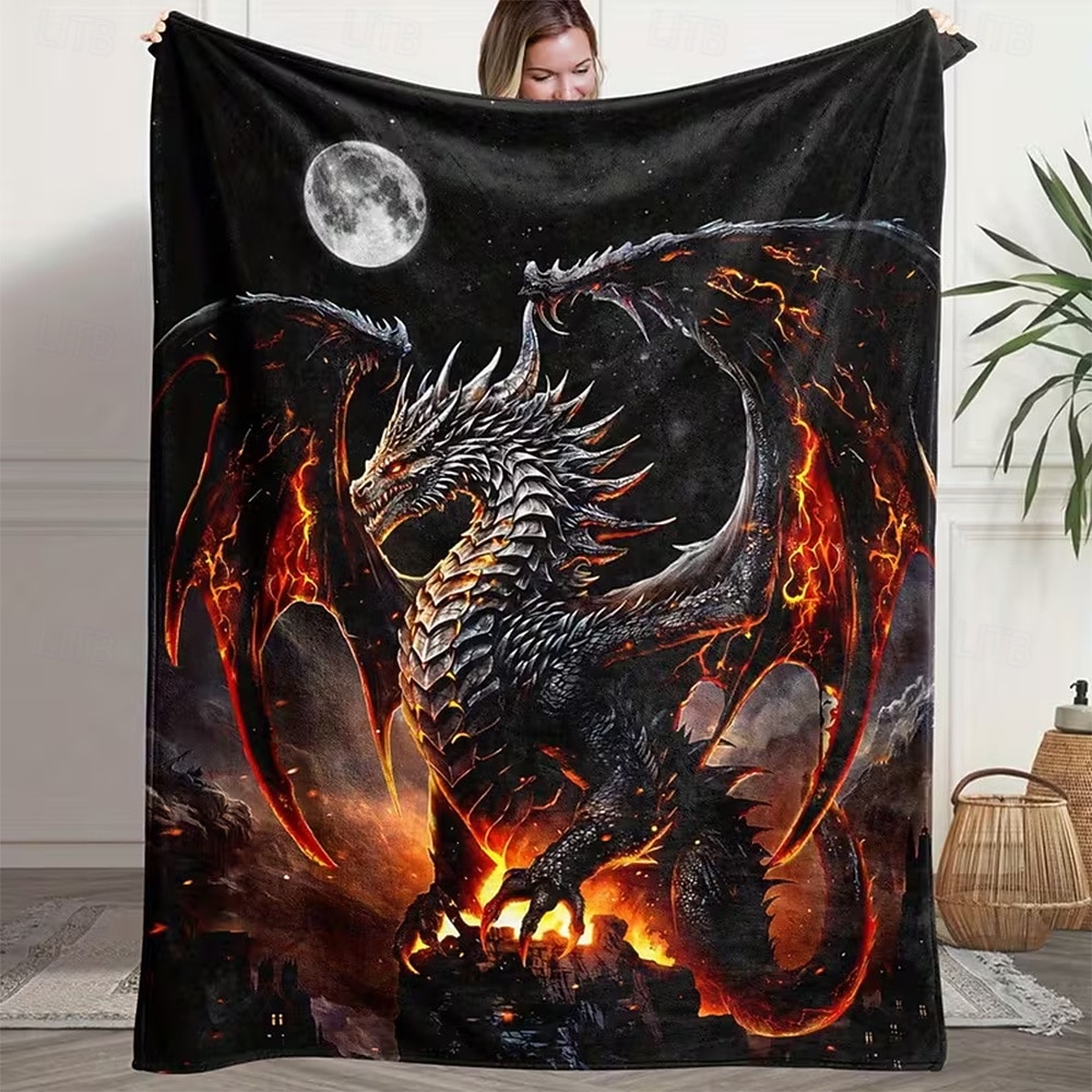 Blanket Fleece Throw Blanket for Couch Dragon Gift Classic 3D Fantasy Sofa Bed Decorative Warm Blanket Home Decor 2026 - $24.99 –P1