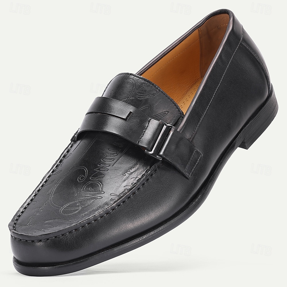 Men's Black Leather Loafers – Premium Design, Classic Style, Perfect for Weddings, Church Ceremonies and Formal Occasions 2026 - $94.99 –P2