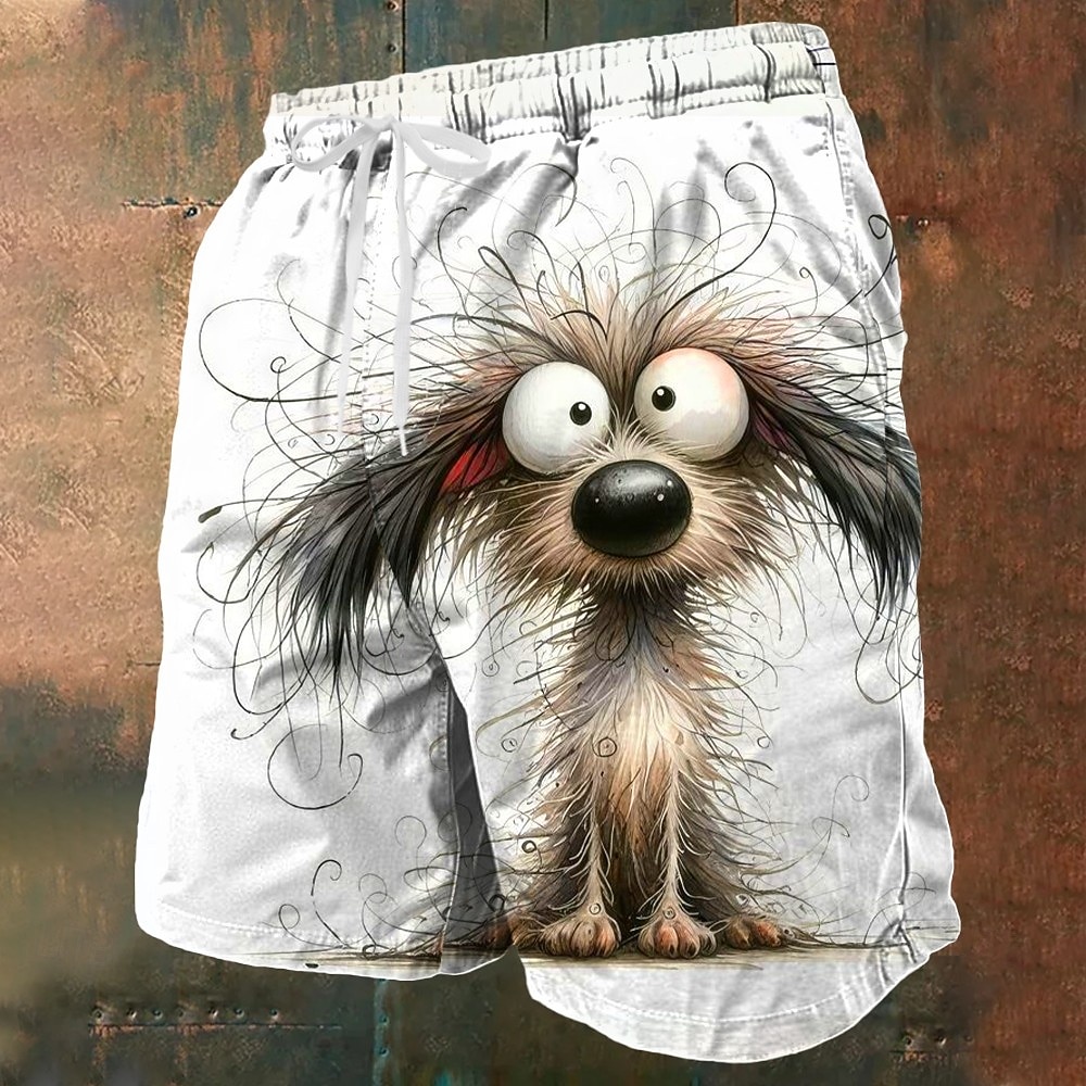 Pánské Kočka Kachna Kuřata Frizzle Plavecké trenýrky Plavky pánské Surfovací šortky Středně vysoký pas Legrační Venkovní Dovolená Boční kapsy Podšívka ze síťoviny Elastická šňůrka v pase Návrhář 2026 - $20.99 –P4