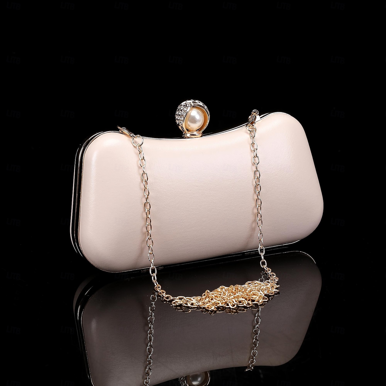 2026年 女性用 クロスボディバッグ クラッチバッグ ウォレット イブニングバッグ 小銭入れ レザー 日常 パーティー 純色 黒い銀 ゴールド / ホワイト アーモンド  コレクション – $29.99 –P5