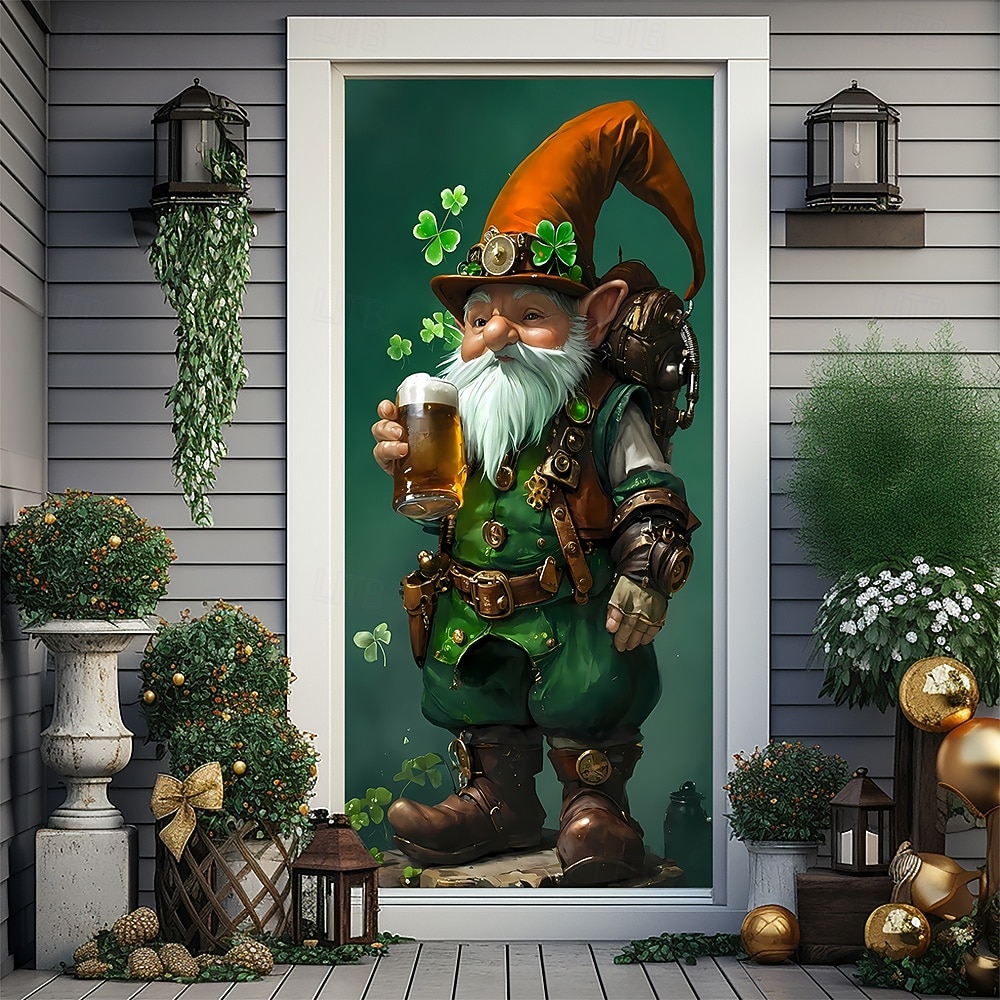 St. Patrick's Day Posters Door Cover Outdoor Banners Green Hat Shamrock Cute 3D Party Dorm Teens Room College Dorm Guys Man Cave Frat Bedroom Shooting Backgrounds Home Decor 2026 - $19.99 –P1