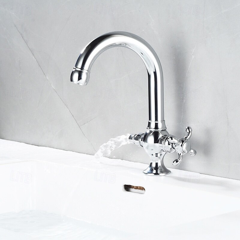 Bathroom Sink Faucet - Rotatable Electroplated Mount Outside Single Handle One HoleBath Taps 2026 - $165.99 –P8