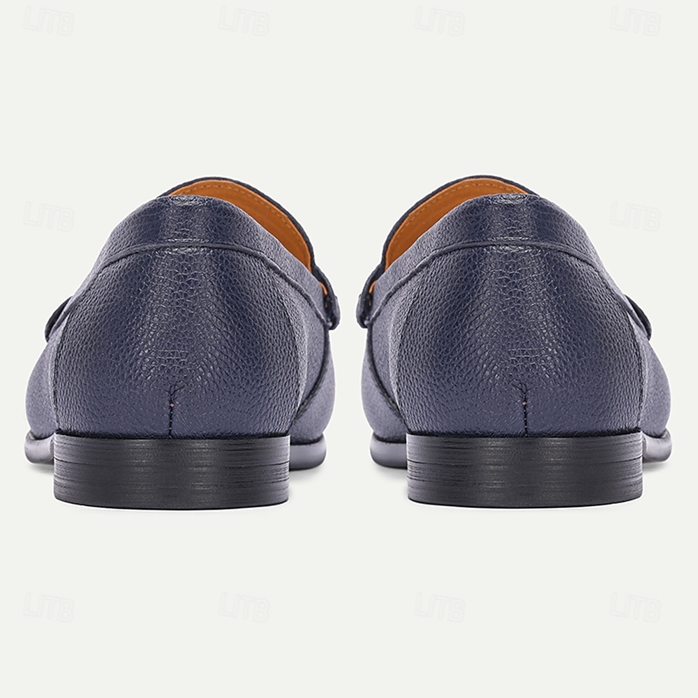 Men's Elegant Blue Leather Loafers – Comfortable and Stylish, Perfect for Weddings, Formal Events and Special Occasions 2026 - $99.99 –P6