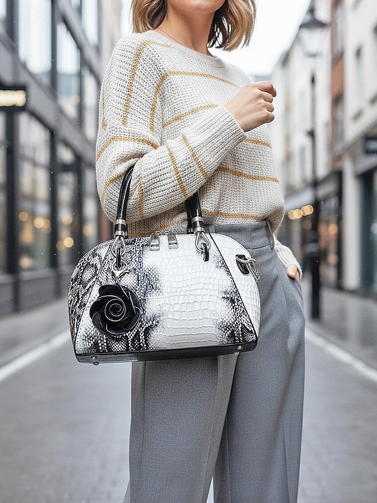 Женская сумка из искусственной кожи с рисунком крокодила, несколько цветов и вариантов ношения, модная и универсальная для повседневного использования. 2026 - $34.99 –P2