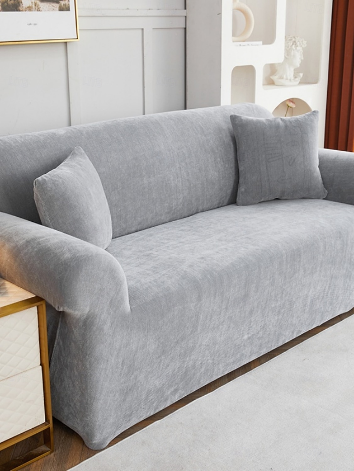 1 pc Thick Chenille Sofa Cover Fashionable and Luxurious Decorative Sofa Protector, Anti-Slip, Dustproof, Anti-Cat Scratch, Suitable for All Seasons Bedroom, Living Room, Study, and Office 2026 - $139.99 –P17