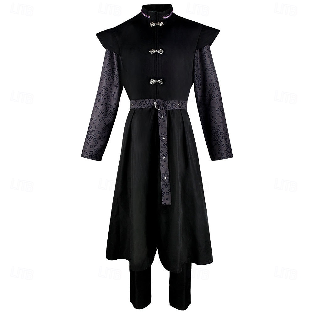 Set Retrò Vintage Medievale Rinascimento Abiti Drago Ricamato Costume Per uomo Halloween Fiera Rinascimentale Adulti Cappotto Cintura Tutte le stagioni del 2026 a $120.99 –P2