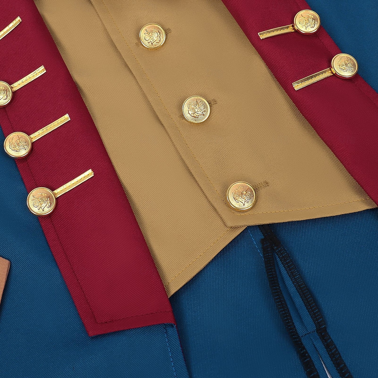 Set 250-jähriges Jubiläum USA Retro Vintage Mittelalterlich Outfits langarm George Washington Kolonial Revolutionskrieg Kostüm Herren Karnevalskostüm Karneval Unabhängigkeitstag 4. Juli Erwachsene 2026 - $82.99 –P10