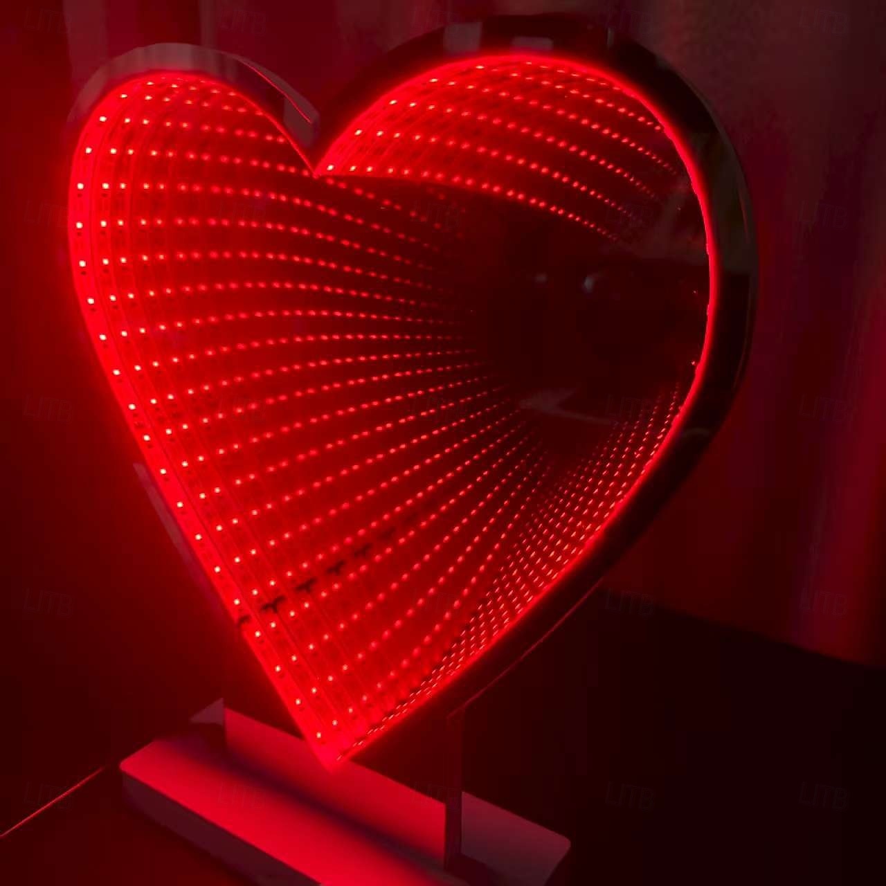 3D-s szerelmes tükör alagút éjszakai fény USB-s tápellátású 32cm/12.6inch ajándék szeretőnek barátnőnek feleség anyának beltéri hálószoba nappali étkező ágyvég hangulat dekorációs lámpa asztali dísz 2026 - $30.99 –P2