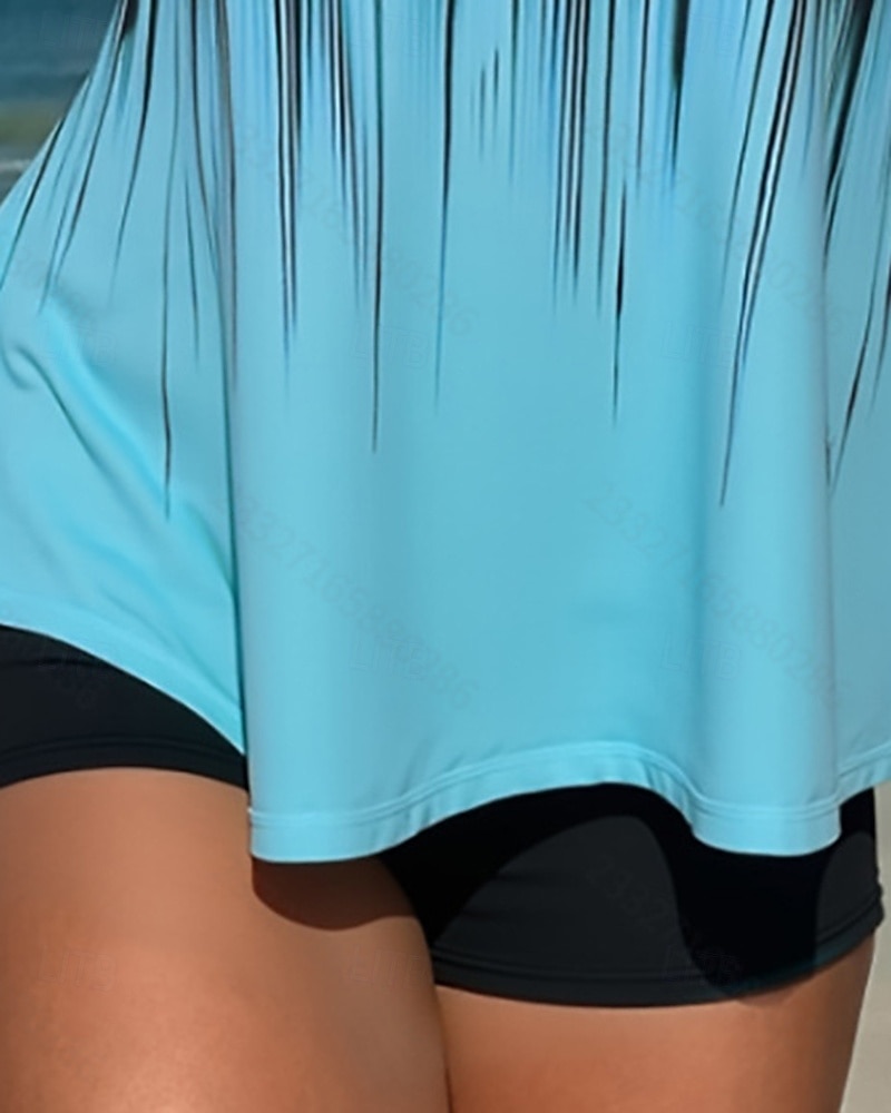 Women's Bathing Suit 2 Pieces Swimsuits Printed Ultra Light (UL) UV Protection Elastic Sleeveless Swimwear Surfing Snorkeling Summer 2026 - $20.99 –P5