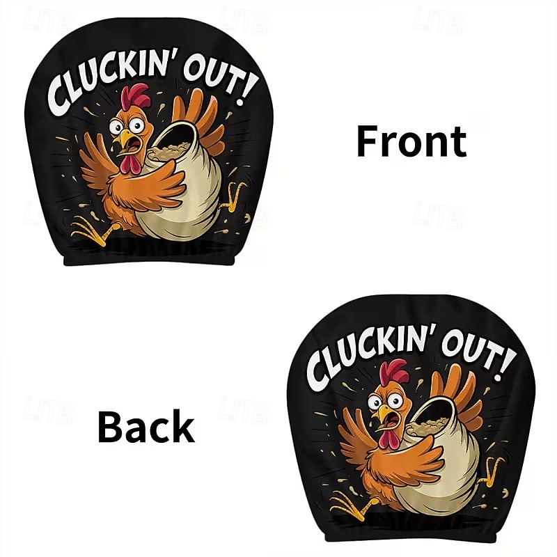 2 יחידות כיסויי משענות ראש לרכב עם הדפסה מצוירת של חיות חמודות, ללא מילוי, אביזרי פנים לרכב, כיסויי משענות ראש אוניברסליים לרכב, קישוטי פנים לרכב, מתאים לשימוש בכל מזג אוויר ללא מילוי 2026 - $8.99 –P19