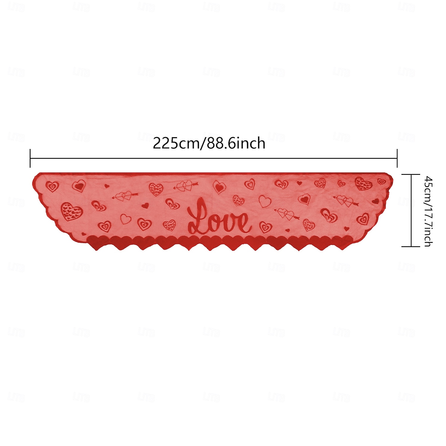 Valentine's Day Heart Lace Table Runner and Placemat Set, Red Cupid Design, Perfect for Weddings, Romantic Dining, Festive Decor, Ideal for Valentine's Day Home and Table Decorations 2026 - $3.99 –P8