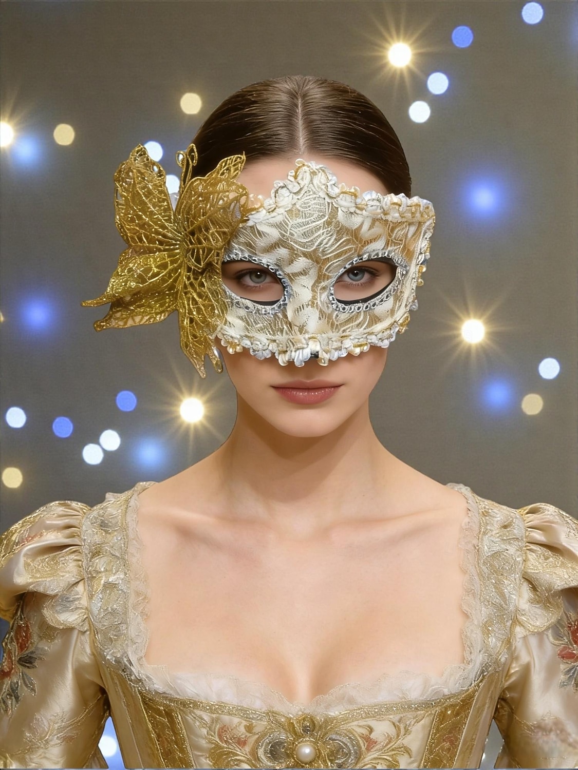 Damernas Lila Spetssmetande Fjärilsmaske Mardi Gras Mask med Blomdetaljer - Elegant Venetiansk Karneval Kostymtillbehör för Fester  Bollar 2026 - $11.99 –P3