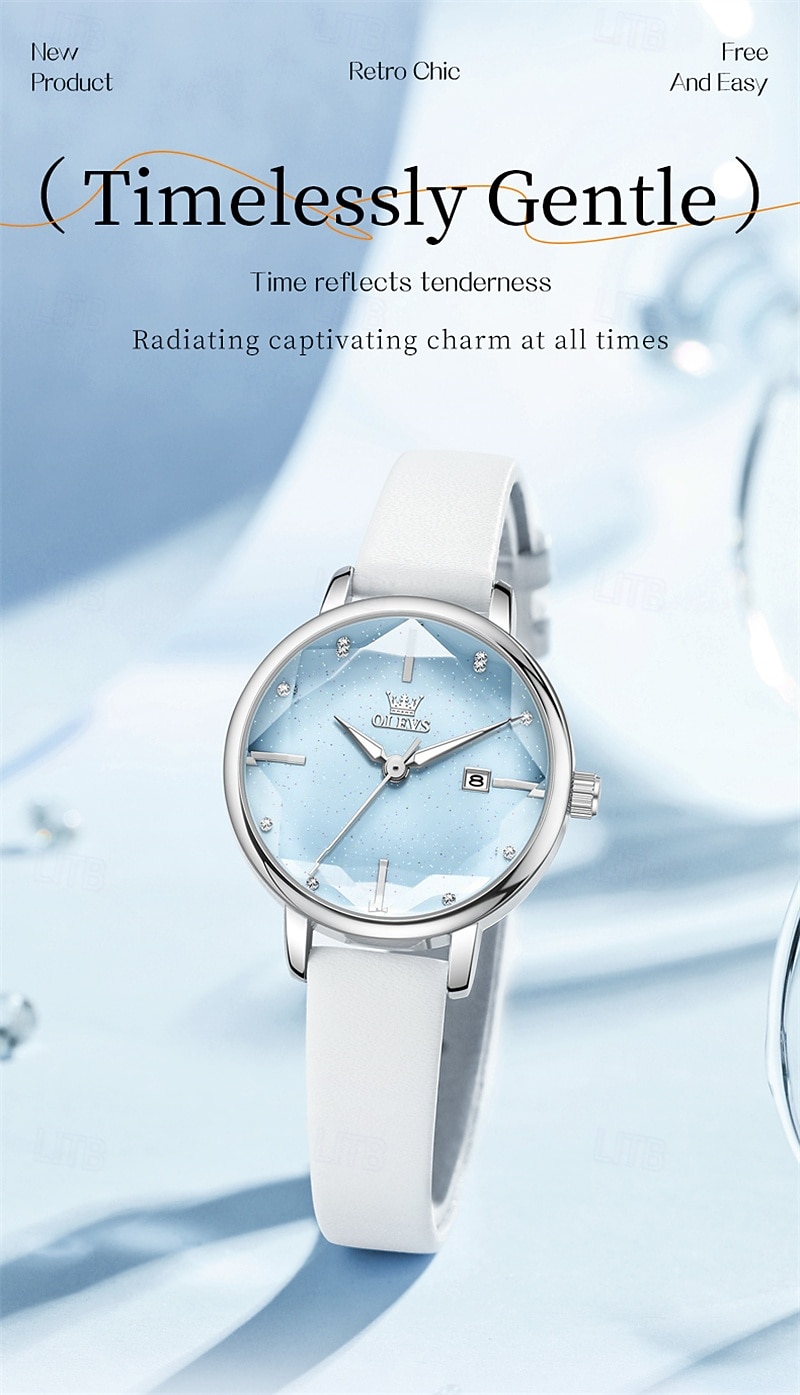 Women'S Business Watch Is Decorated With Luminous Light Exuding A Light Luxury Niche A Diamond-Shaped Mirror Surface Mother's Day Gift for women Casual Quartz Watch 2026 - $34.99 –P2
