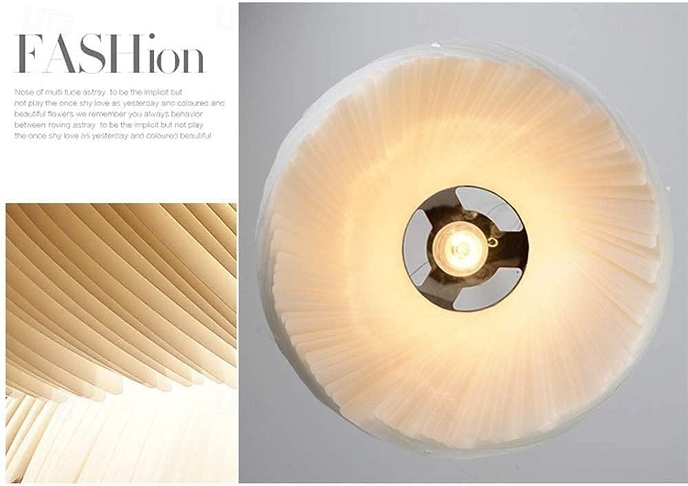 Chandelier White - Modern Minimalist Parchment Living Room Dining Room Bedroom Warm Light LED Lamp Hanging Chandelier 2026 - $249.99 –P4
